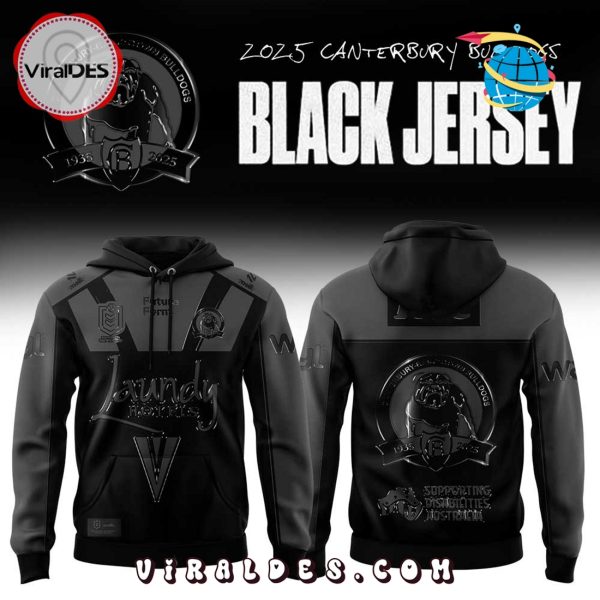 Limited Edition Canterbury Bulldogs Back In Black Hoodie