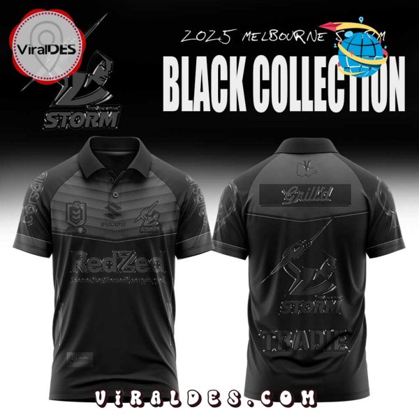 Limited Edition Melbourne Storm Back In Black Polo