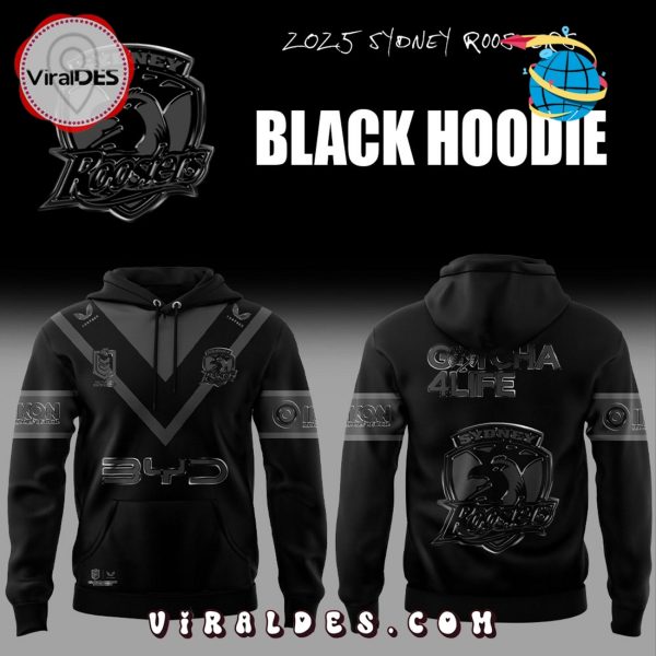 Limited Edition Sydney Roosters Back In Black Hoodie And Pants