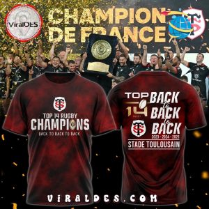 Top 14 Rugby Stade Toulousain 2025 Champions Shirt
