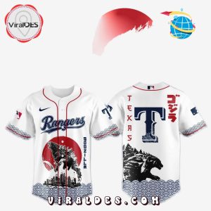 Texas Rangers MLB x Godzilla Baseball Jersey