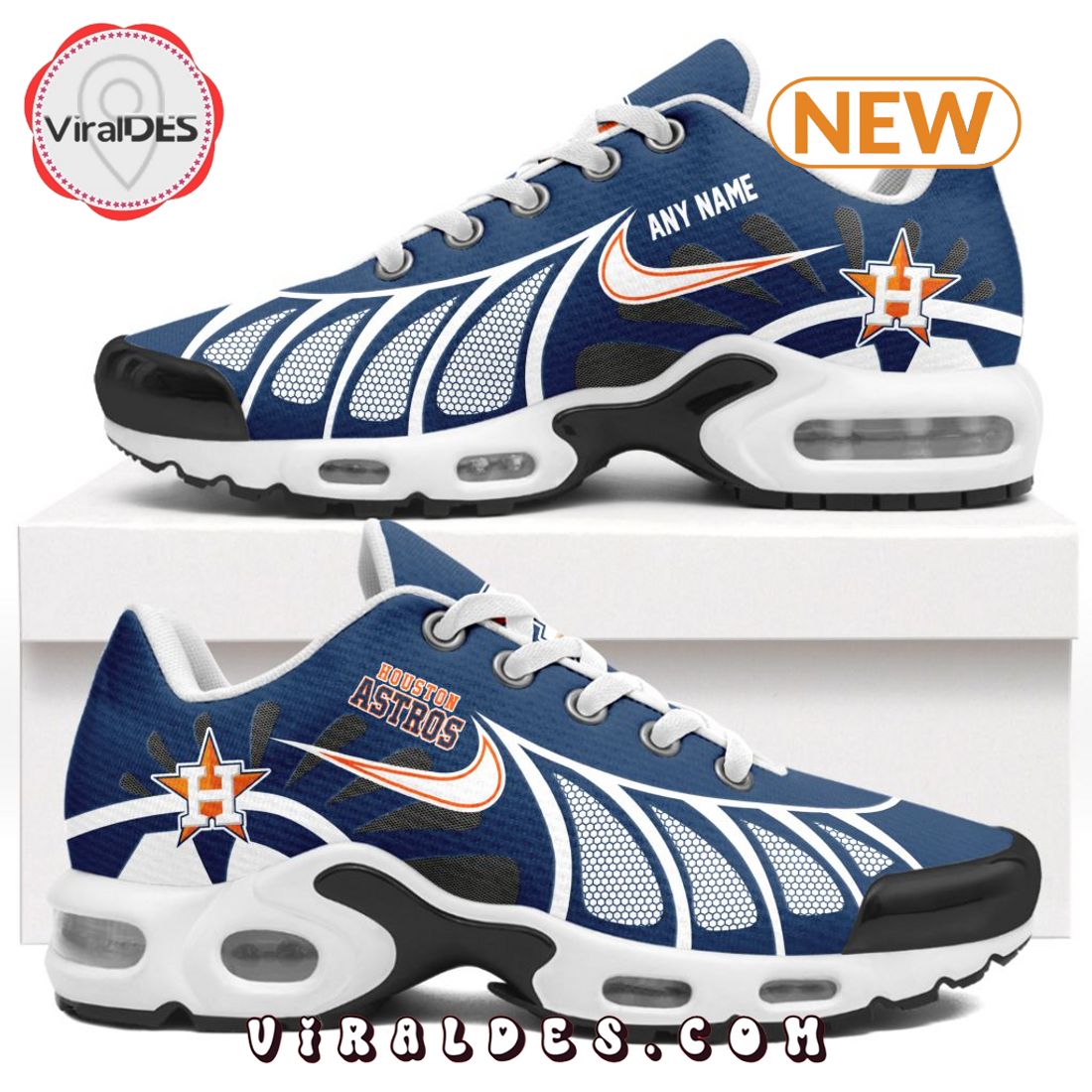 MLB Houston Astros Custom Air Max Plus Shoes MLB Houston Astros Custom Air Max Plus Shoes
