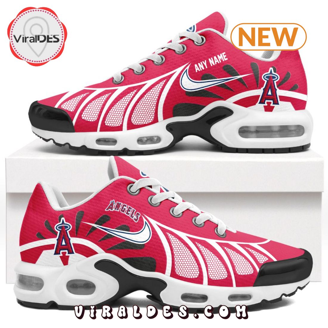 MLB Los Angeles Angels Custom Air Max Plus Shoes MLB Los Angeles Angels Custom Air Max Plus Shoes