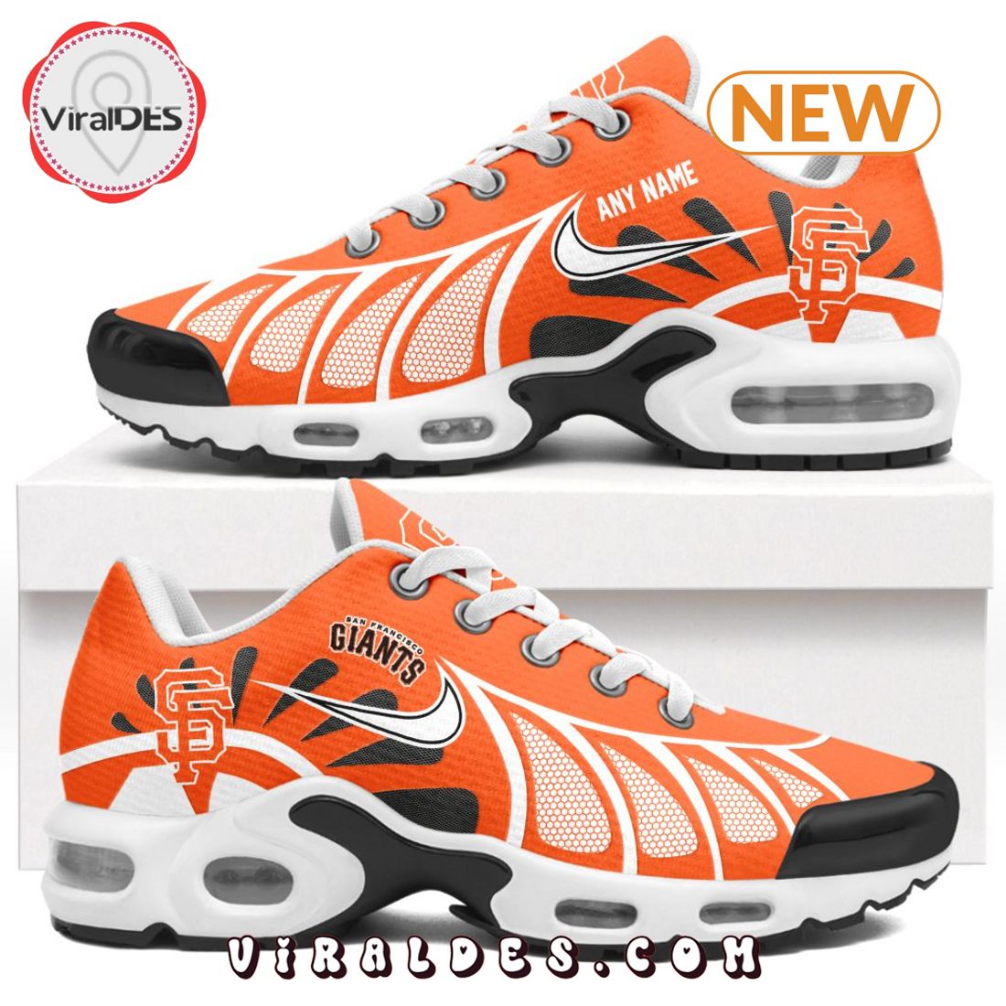 MLB San Francisco Giants Custom Air Max Plus Shoes MLB San Francisco Giants Custom Air Max Plus Shoes