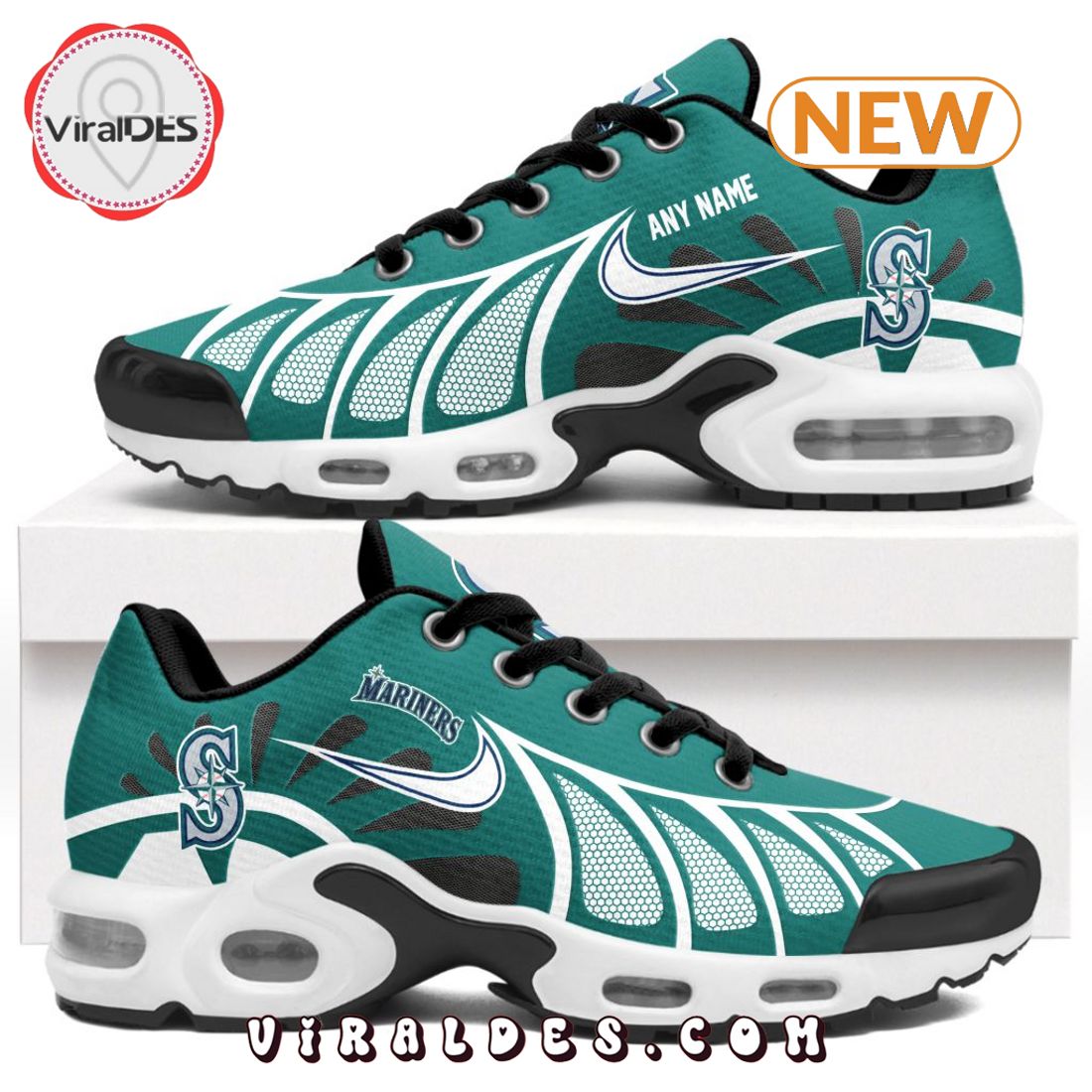 MLB Seattle Mariners Custom Air Max Plus Shoes MLB Seattle Mariners Custom Air Max Plus Shoes