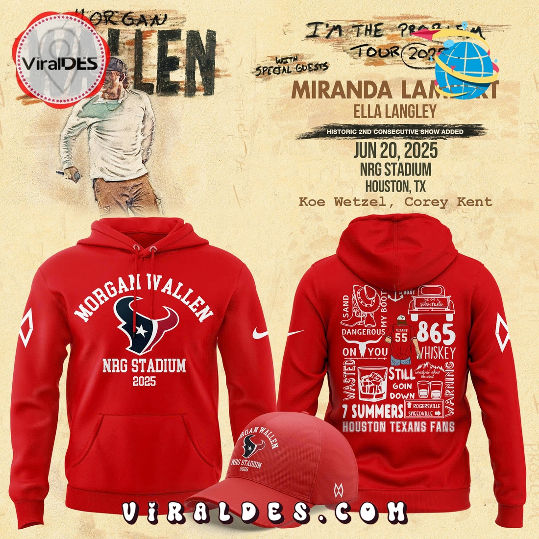 Morgan Wallen x Houston Texans 2025 Hoodie, Cap Morgan Wallen x Houston Texans 2025 Hoodie, Cap