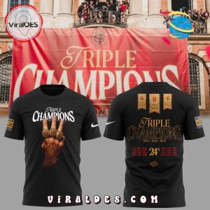 Top 14 Rugby Stade Toulousain Champions Triple Shirt