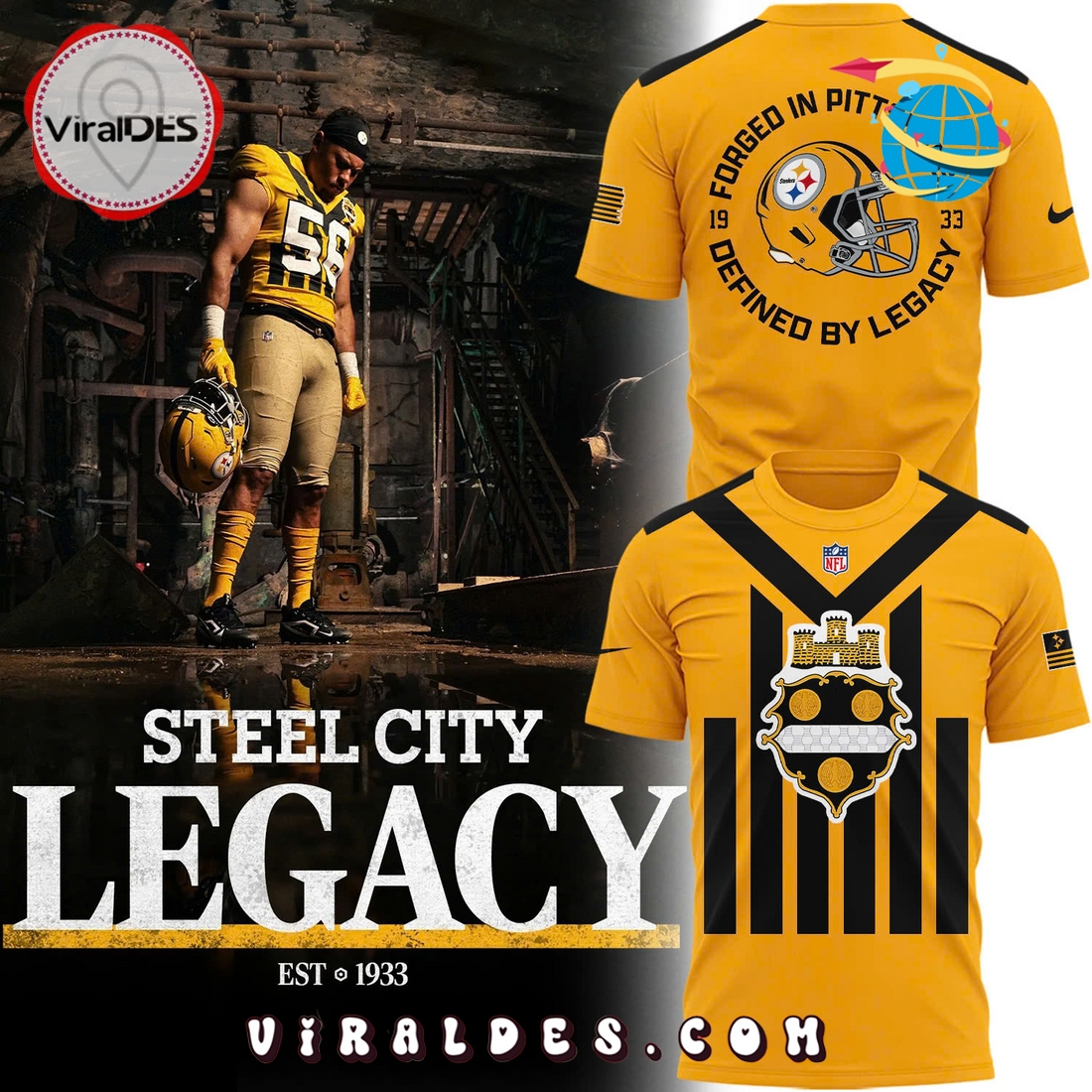 New Steel City Legacy Pittsburgh Steelers Limited Edition Shirt New Steel City Legacy Pittsburgh Steelers Limited Edition Shirt