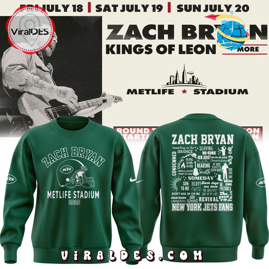 New York Jets x Zach Bryan Metlife Stadium 2025 Hoodie New York Jets x Zach Bryan Metlife Stadium 2025 Hoodie