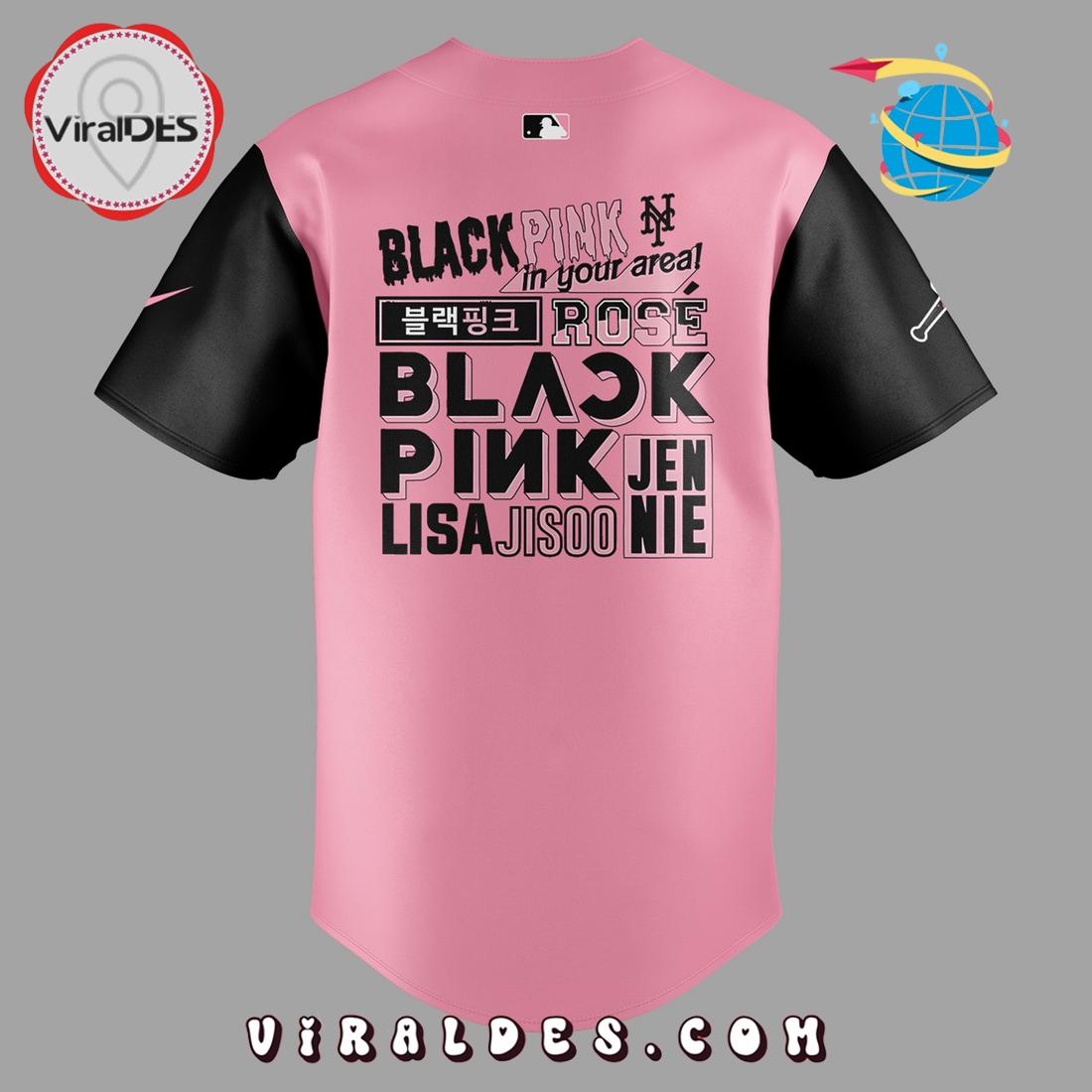 New York Mets x Blackpink World Tour 2025 Baseball Jersey New York Mets x Blackpink World Tour 2025 Baseball Jersey