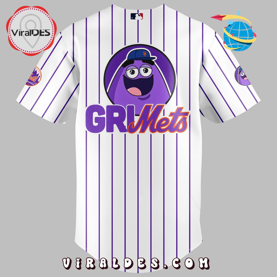 New York Mets x Grimace 2025 Baseball Jersey New York Mets x Grimace 2025 Baseball Jersey