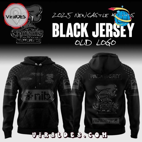 Newcastle Knights Back In Black Old Logo Hoodie And Pants