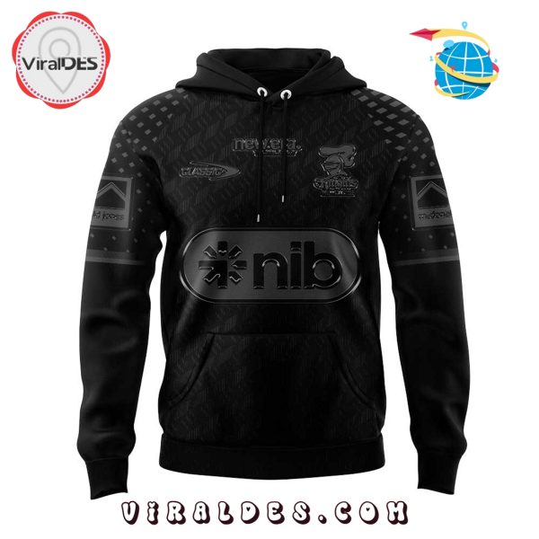 Newcastle Knights Back In Black Old Logo Hoodie And Pants
