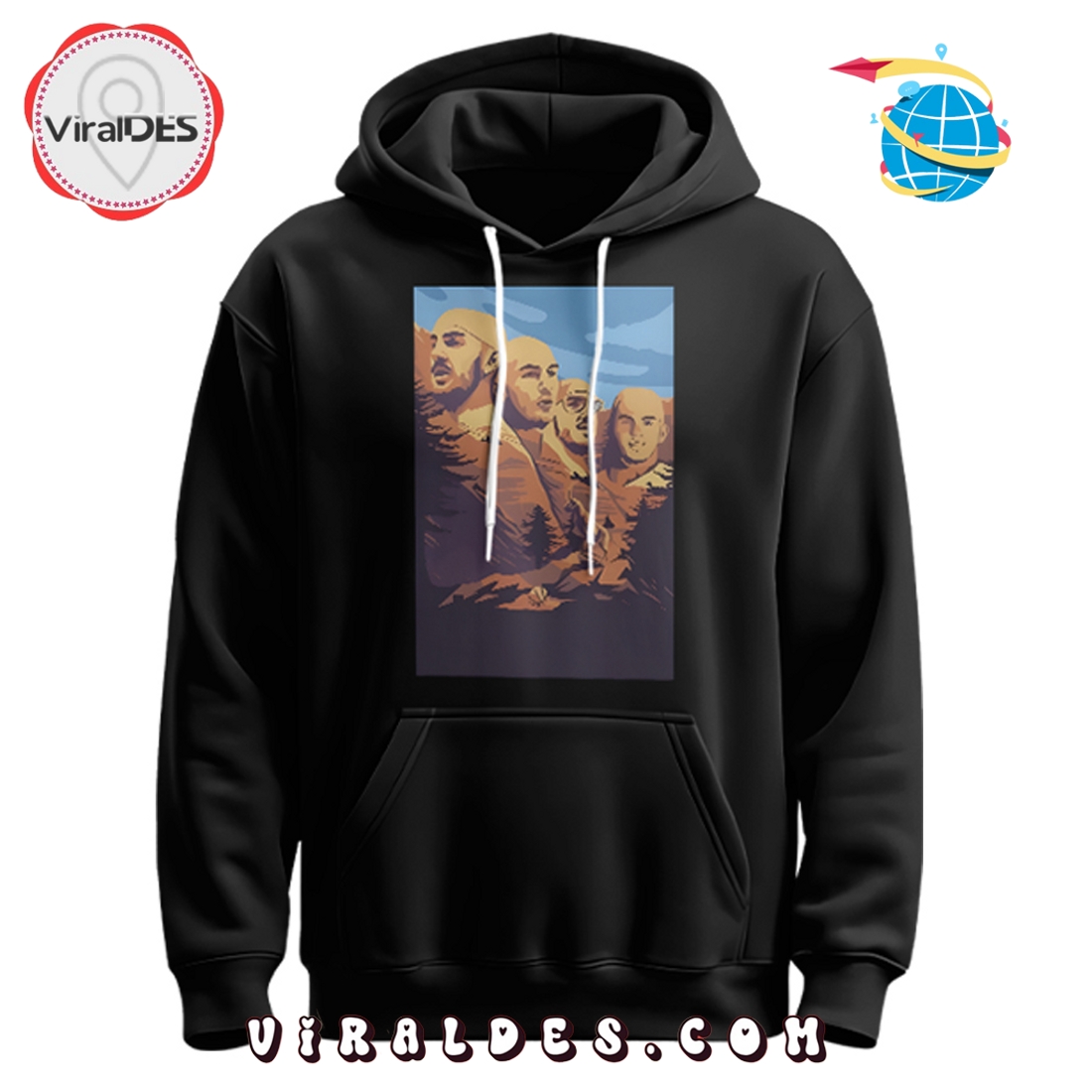 Oklahoma City Thunder x Alex Caruso Mount Rushmore Hoodie Oklahoma City Thunder x Alex Caruso Mount Rushmore Hoodie