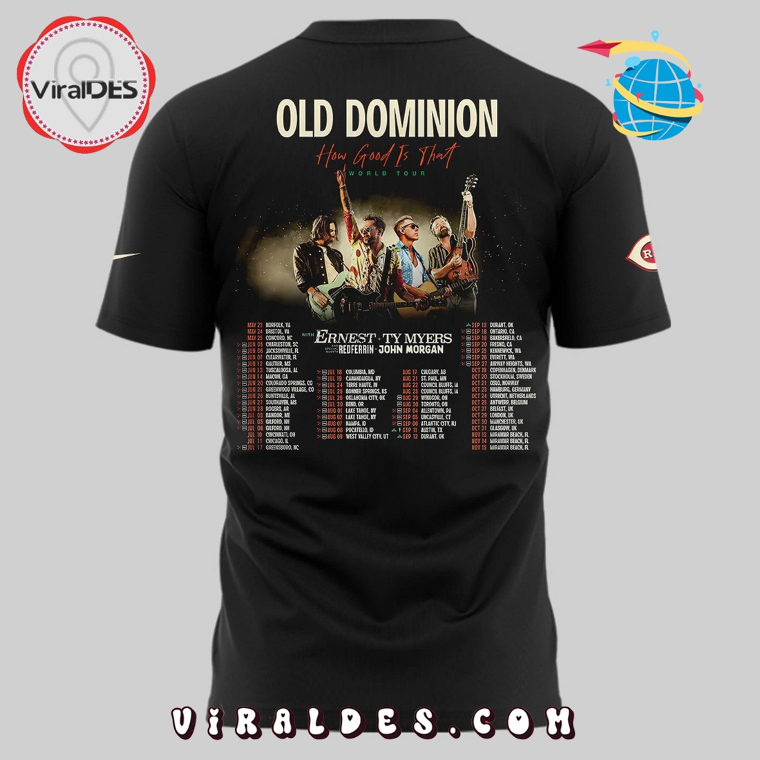 Old Dominion How Good Is That World Tour 2025 Shirt Old Dominion How Good Is That World Tour 2025 Shirt