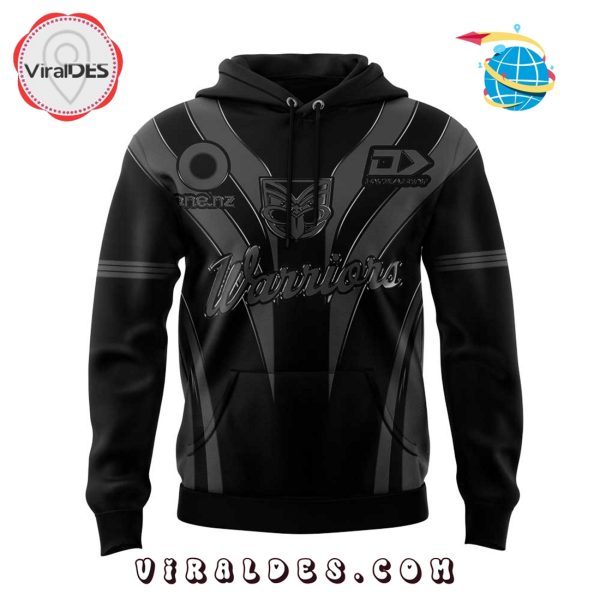 One NZ Warriors Custom Back In Black Hoodie