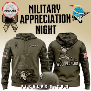 Fayetteville Woodpeckers Military Appreciation 2025 Hoodie, Long Pants Fayetteville Woodpeckers Military Appreciation 2025 Hoodie, Long Pants