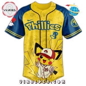 Philadelphia Phillies 2025 Pokémon GO Night Baseball Jersey