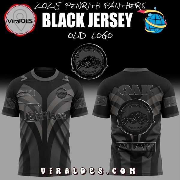 Penrith Panthers Back In Black Old Logo Hoodie 2025