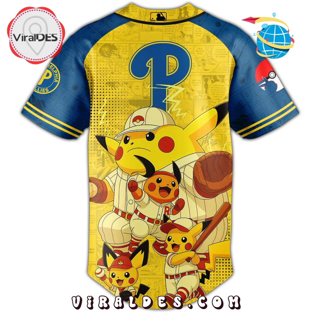 Philadelphia Phillies 2025 Pokémon GO Night Baseball Jersey Philadelphia Phillies 2025 Pokémon GO Night Baseball Jersey