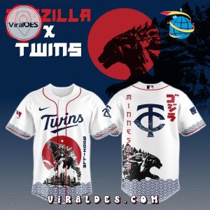 Minnesota Twins MLB x Godzilla Baseball Jersey Minnesota Twins MLB x Godzilla Baseball Jersey
