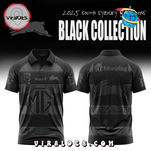 South Sydney Rabbitohs Back In Black Polo Shirt
