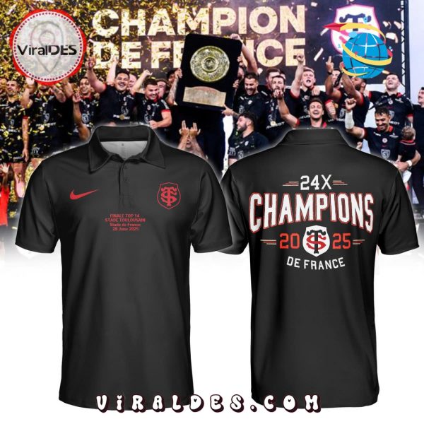 Stade Toulousain Champions 2025 Back To Back Polo