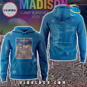 Coldplay Madison Camp Randall Stadium Blue Hoodie, Cap