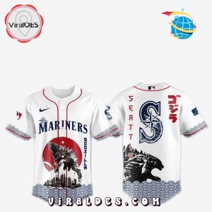 Seattle Mariners MLB x Godzilla Baseball Jersey