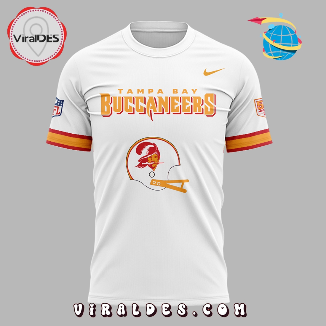 Tampa Bay Buccaneers 50th Season Hoodie 2025 Tampa Bay Buccaneers 50th Season Hoodie 2025