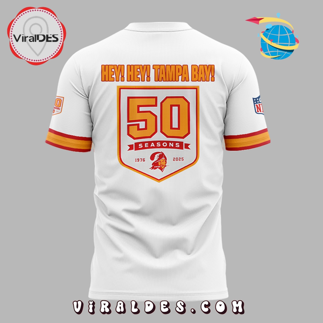 Tampa Bay Buccaneers 50th Season Hoodie 2025 Tampa Bay Buccaneers 50th Season Hoodie 2025