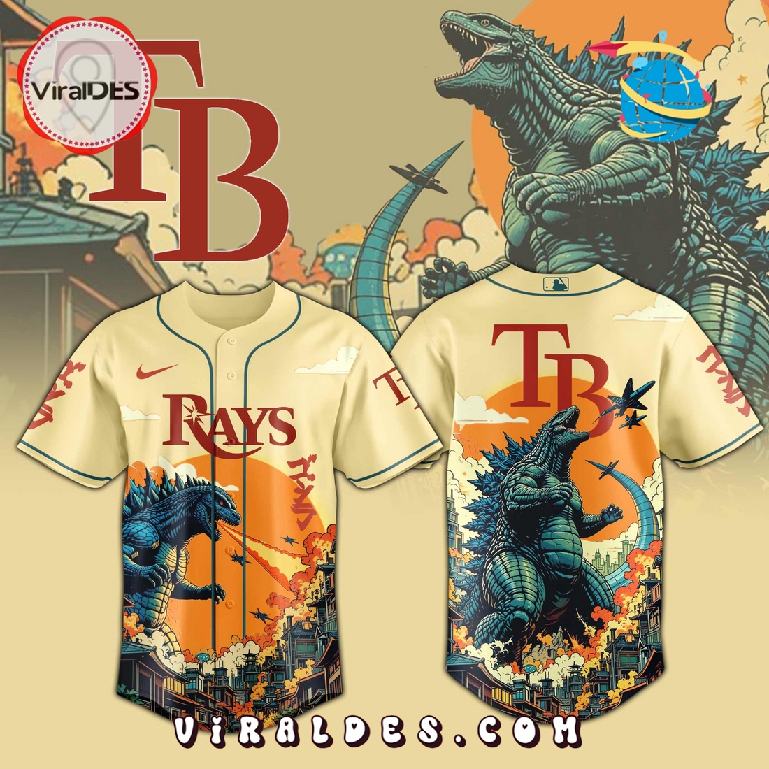 Tampa Bay Rays 2025 Godzilla Limited Edition Jersey Tampa Bay Rays 2025 Godzilla Limited Edition Jersey