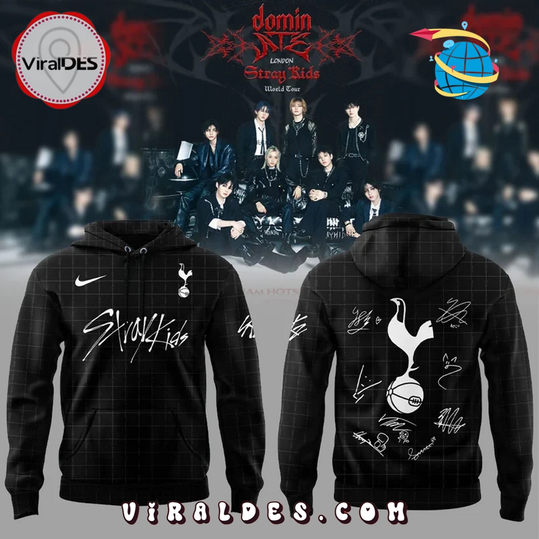 Tottenham Hotspur x Stray Kids Show Signatures Hoodie Tottenham Hotspur x Stray Kids Show Signatures Hoodie