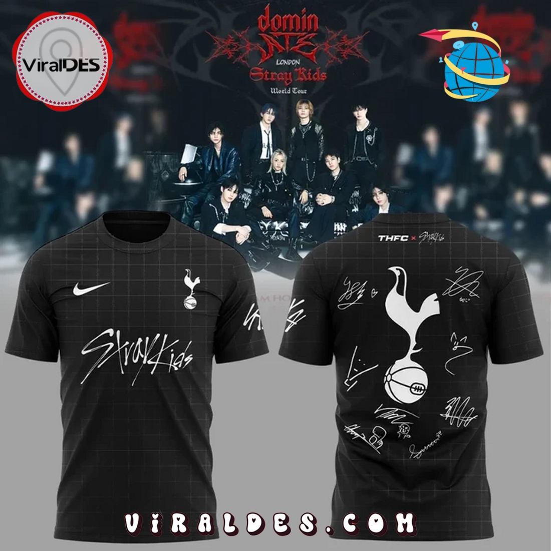 Tottenham Hotspur x Stray Kids Show Signatures Hoodie Tottenham Hotspur x Stray Kids Show Signatures Hoodie