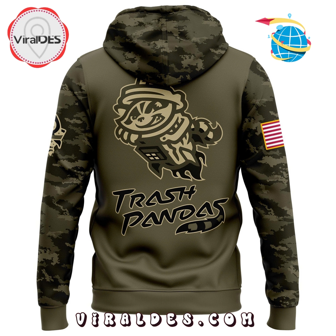 Trash Pandas Military Appreciation 2025 Hoodie, Cap Trash Pandas Military Appreciation 2025 Hoodie, Cap