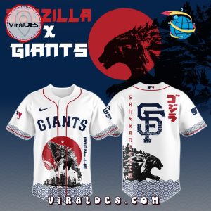 San Francisco Giants MLB x Godzilla Baseball Jersey San Francisco Giants MLB x Godzilla Baseball Jersey