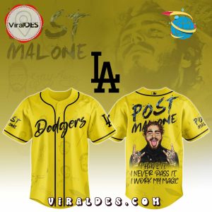 LA Dodgers x Post Malone Tour 2025 Baseball Jersey