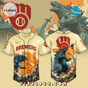 Milwaukee Brewers 2025 Godzilla Limited Edition Jersey Milwaukee Brewers 2025 Godzilla Limited Edition Jersey