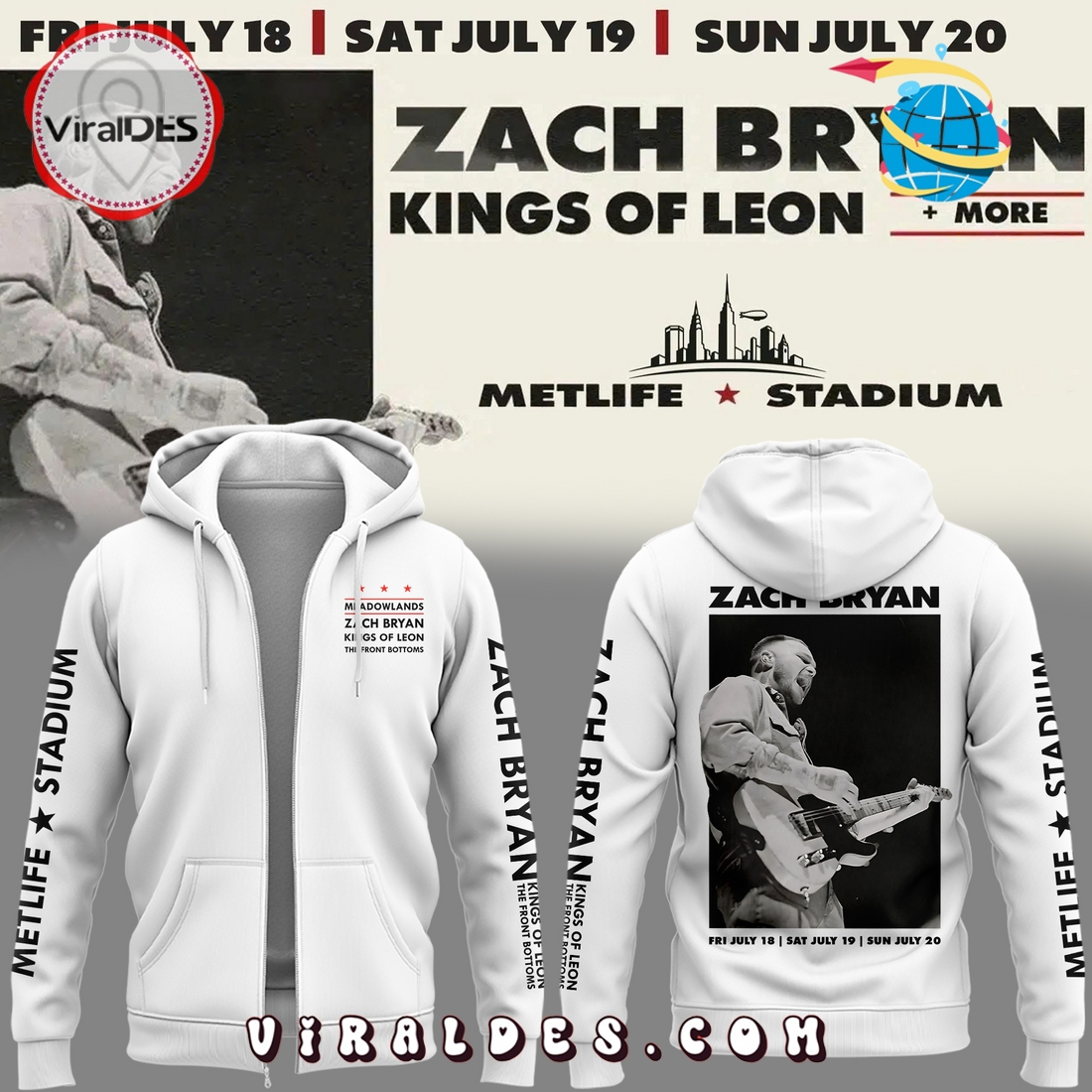 Zach Bryan Meadowlands Limited Edition Hoodie 2025 Zach Bryan Meadowlands Limited Edition Hoodie 2025