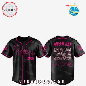 Philadelphia Phillies MLB x Green Day 20th Anniversary Baseball Jersey