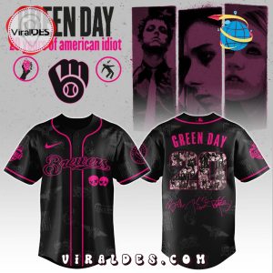 Milwaukee Brewers MLB x Green Day 20th Anniversary Baseball Jersey