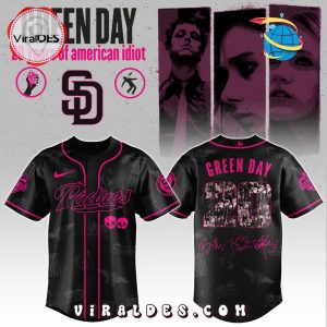 San Diego Padres MLB x Green Day 20th Anniversary Baseball Jersey