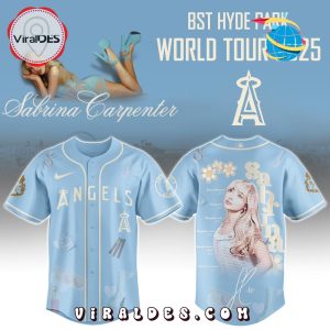 Los Angeles Angels MLB x Sabrina Carpenter 2025 Baseball Jersey Los Angeles Angels MLB x Sabrina Carpenter 2025 Baseball Jersey