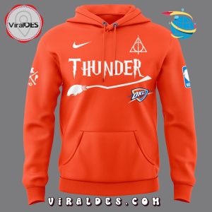 OKC Thunder x Harry Potter Night Orange Hoodie, Long Pants