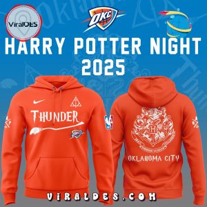OKC Thunder x Harry Potter Night Orange Hoodie, Long Pants OKC Thunder x Harry Potter Night Orange Hoodie, Long Pants