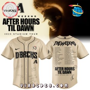 Arizona Diamondbacks x The Weeknd After Hours Til Dawn Baseball Jersey