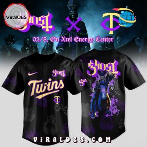 Minnesota Twins x Ghost Band World Tour 2025 Jersey Minnesota Twins x Ghost Band World Tour 2025 Jersey