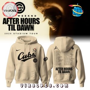Chicago Cubs x The Weeknd After Hours Til Dawn 2025 Hoodie