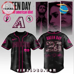 Arizona Diamondbacks MLB x Green Day 20th Anniversary Baseball Jersey