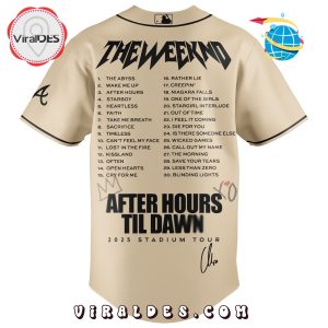 Atlanta Braves x The Weeknd After Hours Til Dawn Baseball Jersey